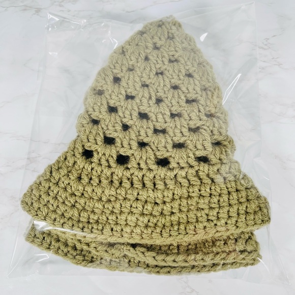 Olive Green Crochet Bucket Hat - Picture 7 of 7